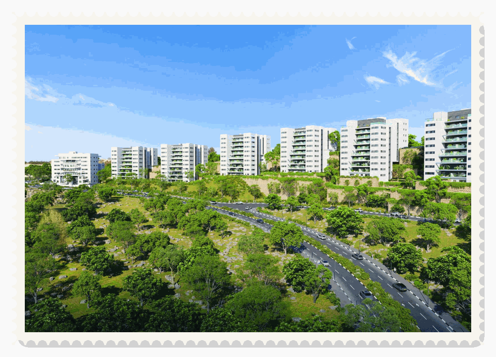 שובל ברכסים — שכונת הפרסה, רכסים